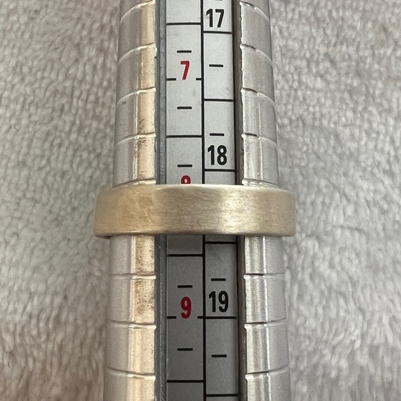 ❤️ Rare Black Jack Turquoise 2 Stone 926 Adj Size 8.25 Navajo Ring 9.5gm Unisex - Picture 7 of 11